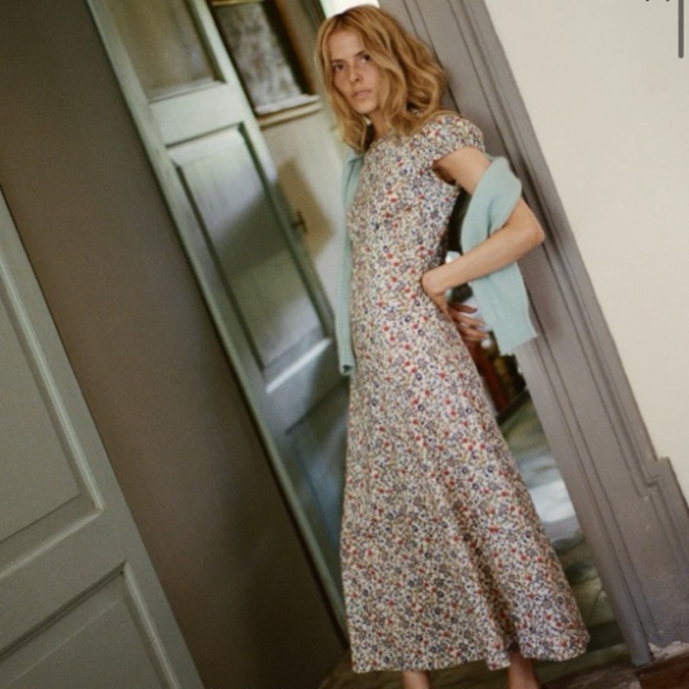 Doen Rhodia Dress in Creame Prairie De Montagne